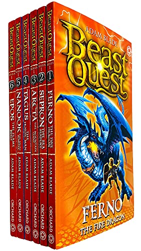 Beast Quest Box Set Pack: Series 1-6 books, (Arcta the Mountain Giant, Epos the Flame Bird, Ferno the Fire Dragon, Nanook the Snow Monster, Sepron ... Serpent, Tagus the Horse-Man)