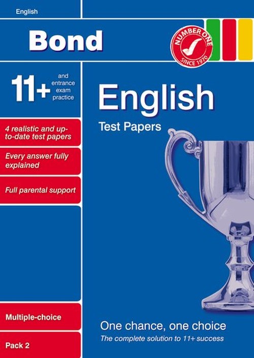 Bond 11+ Test Papers English Multiple Choice Pack 2