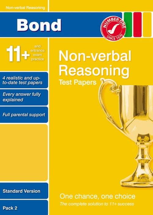 Bond 11+ Test Papers Non-Verbal Reasoning Standard Pack 2