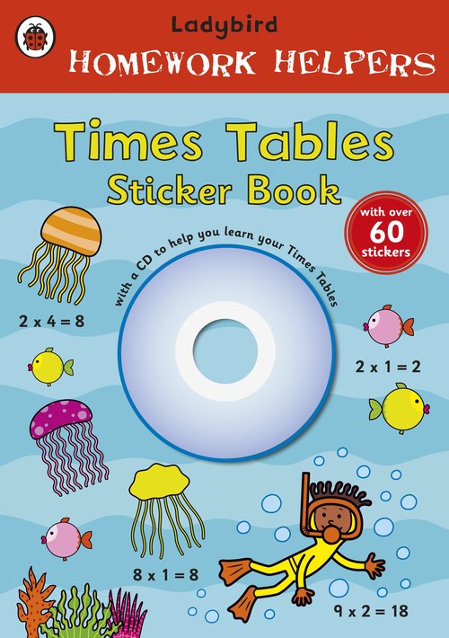 Ladybird Homework Helpers: Times Tables Sticker Book with CD