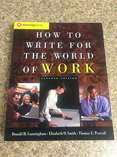 Cengage Advantage Books: How to Write for the World of Work