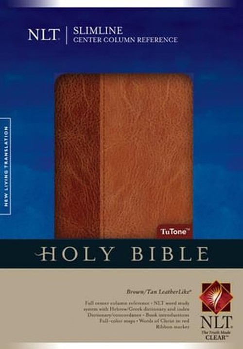 Slimline Center Column Reference Bible-NLT