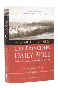 NASB, The Charles F. Stanley Life Principles Daily Bible, Paperback, 1995 Text