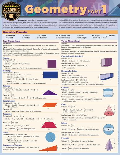 Geometry Part 1