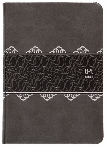 The Passion Translation New Testament with Psalms Proverbs and Song of Songs (2020 Edn) Compact Charcoal Faux Leather
