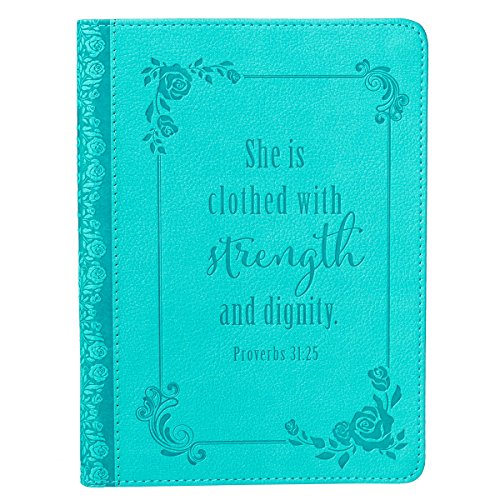 Strength and Dignity Turquoise Flexcover Journal - Proverbs 31