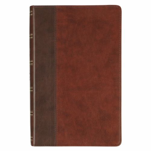 KJV Giant Print Lux-Leather 2-Tone Brown