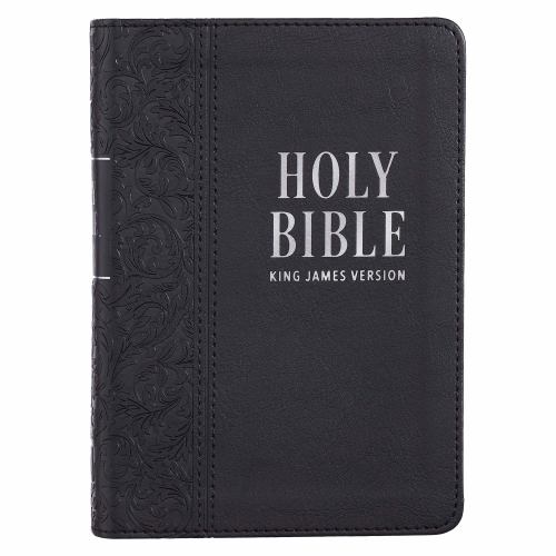 KJV Bible Compact Large Print (Faux Leather, Black)