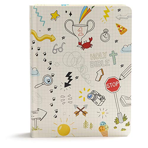CSB Journal and Draw Bible for Kids, White