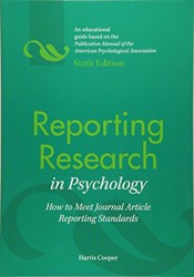 Reporting Research in Psychology