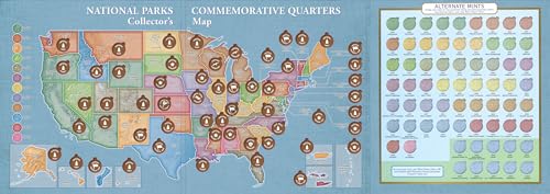 National Parks Quarters Map