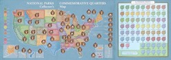 National Parks Quarters Map