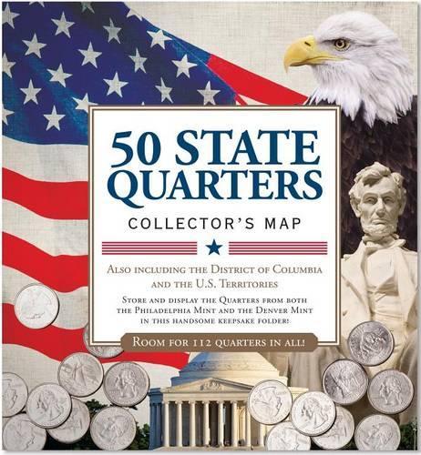 Peter Pauper Press - 50 State Quarters Collector's Map: Including the District of Columbia and the Us Territories
