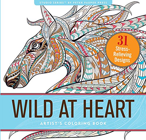 Wild Kingdom Adult Coloring Book (31 Stress-Relieving Designs)