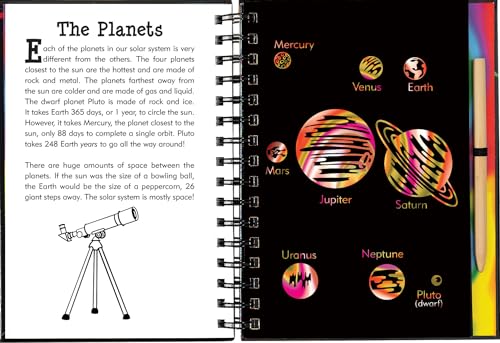 Scratch & Sketch(tm) Solar System (Trace Along)