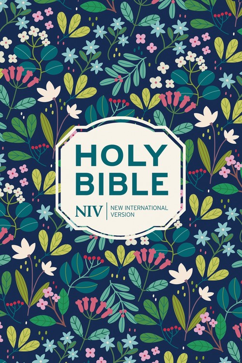 NIV Pocket Floral Hardback Bible