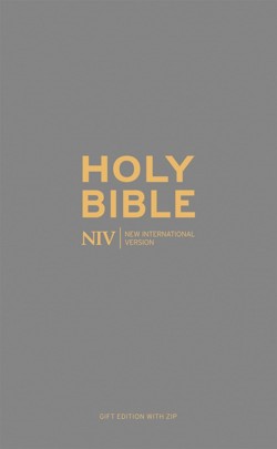 NIV Pocket Charcoal Soft-tone Bible with Zip