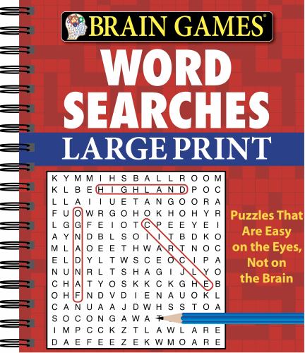 Brain Games - Word Searches - Large Print