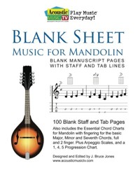 Blank Sheet Music for Mandolin
