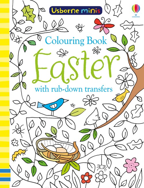 Colouring Book Easter with Rub Downs