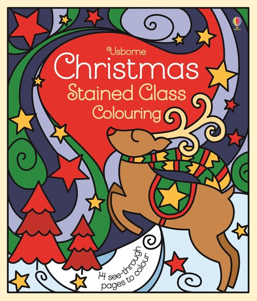 Christmas Stained Glass Colouring