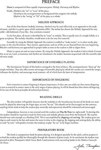 John Thompson's Adult Piano Course Book 1