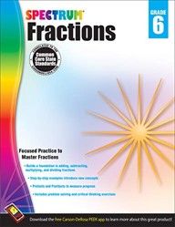 Spectrum Fractions, Grade 6