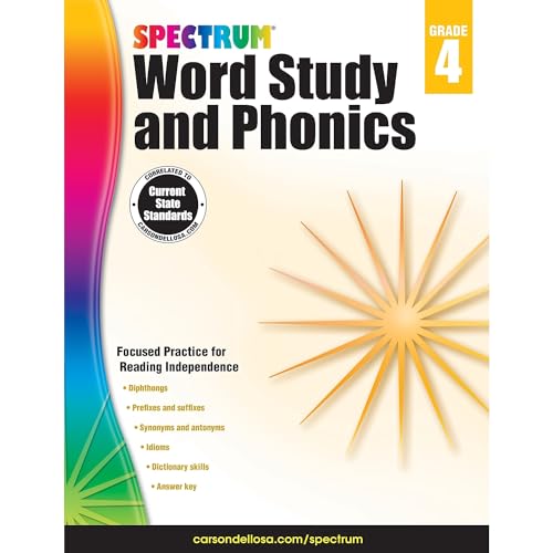 Spectrum Word Study and Phonics, Grade 4