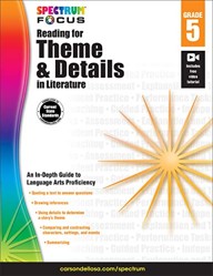 Spectrum Reading for Theme and Details in Literature, Grade 5
