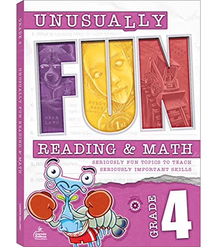 Unusually Fun Reading & Math Workbook, Grade 4