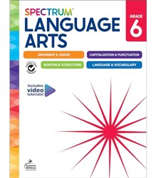 Spectrum Language Arts Workbook, Grade 6