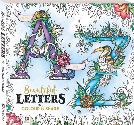 From A to Z: Beautiful Letters to Colour and Share