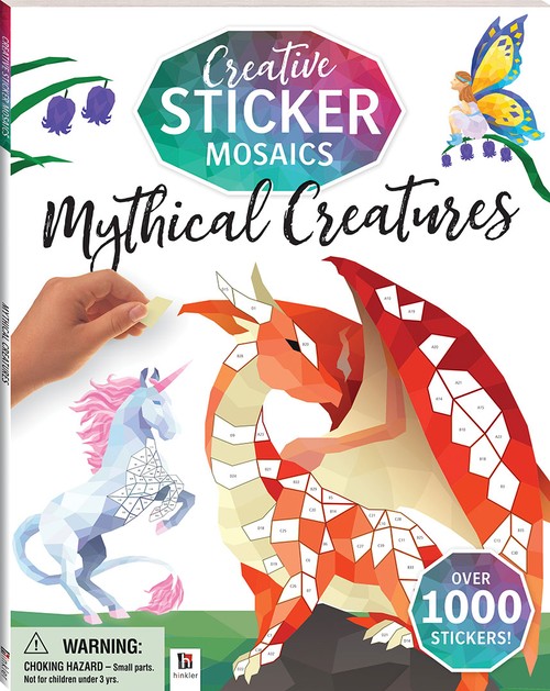 Creative Sticker Mosaics: Mythical Creatures