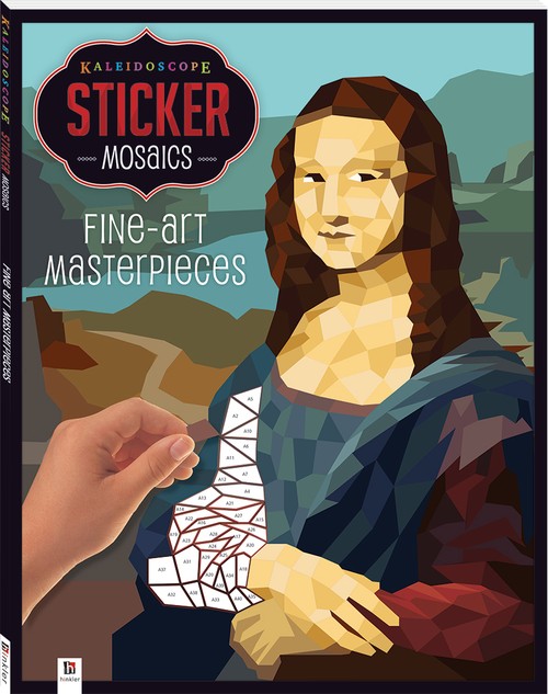 Kaleidoscope Sticker Mosaics: Fine-Art Masterpieces