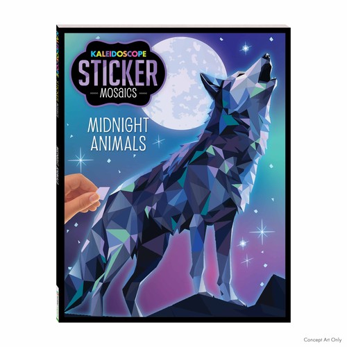 Kaleidoscope Sticker Mosaics Midnight Creatures