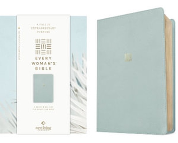 NLT Every Woman's Bible, Filament Enabled (Leatherlike, Sky Blue, Red Letter)