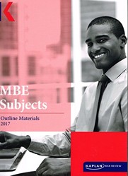 MBE Subjects Outline Materials 2017