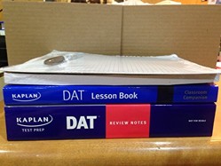 Kaplan DAT prep Review Notes 2018 with DAT Lesson Book, Flashcards, and noteboard (completely brand new, unused)