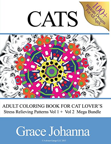 Adult Coloring Book for Cat Lovers