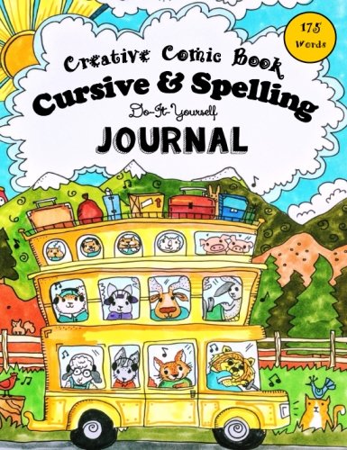 Creative Comic Book Cursive Spelling DoItYourself Journal Words to Master by Age Volume Pocket Sized Homeschooling Books