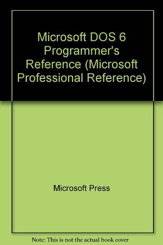 Microsoft DOS 6 Programmer's Reference