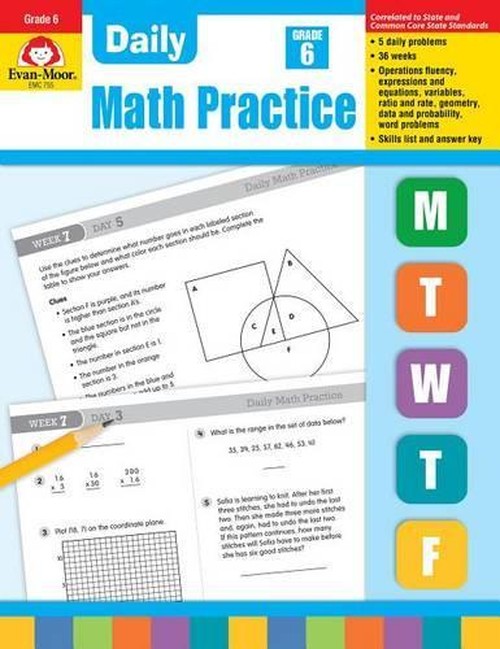 Daily Math Practice, Grade 6 Te