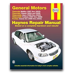 General Motors Chevrolet Malibu, Oldsmobile Alero and Cutlass, Pontiac Grand Am Automotive Repair Manual