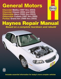 General Motors, Chevrolet Malibu, Oldsmobile Alero & Cutlass, and Pontiac Grand Am (97 - 03)