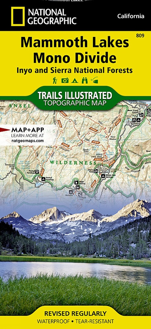 Mammoth Lakes, Mono Divide Map