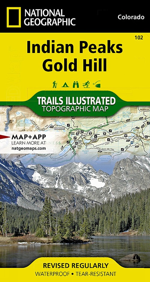 Indian Peaks, Gold Hill Map