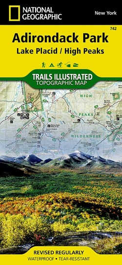 Lake Placid, High Peaks: Adirondack Park Map