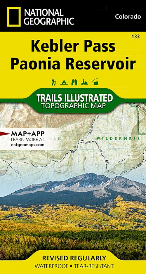 Kebler Pass, Paonia Reservoir Map