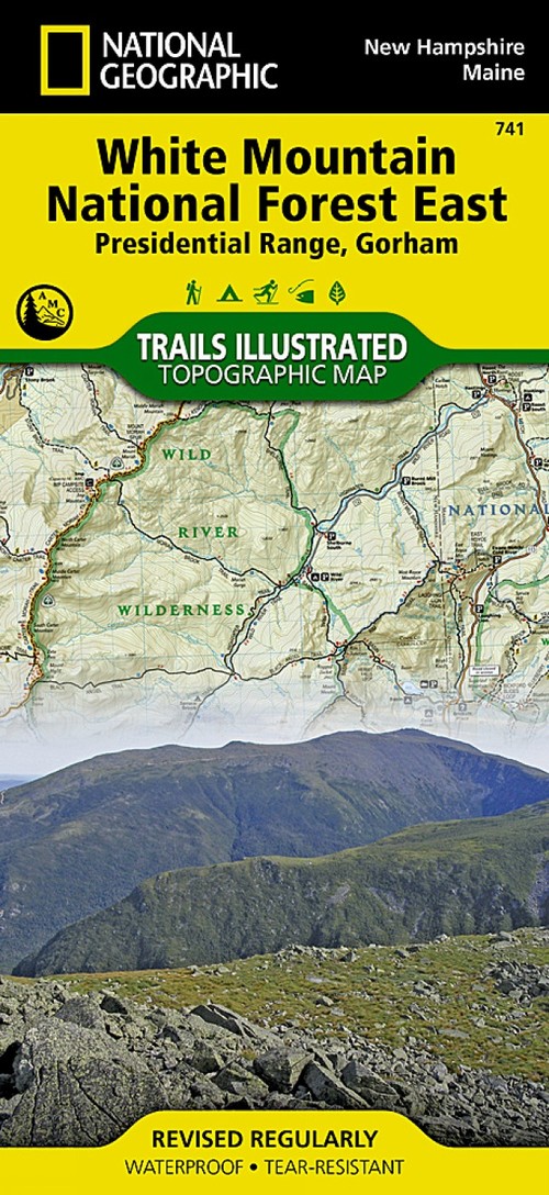 White Mountain National Forest East Map (Presidential Range
