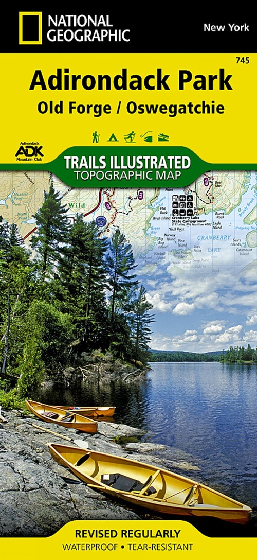 Old Forge, Oswegatchie: Adirondack Park Map